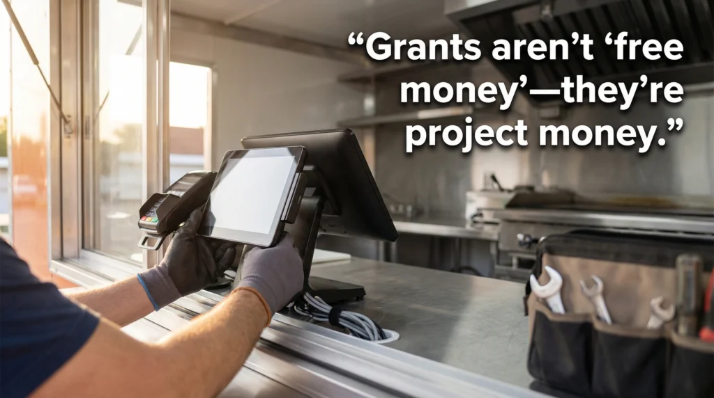 Food Truck Operator on POS System